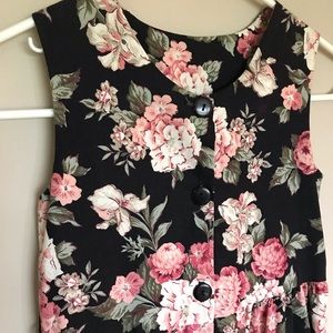 Storybook Heirlooms Vintage Floral Jumpsuit Girls Size 7